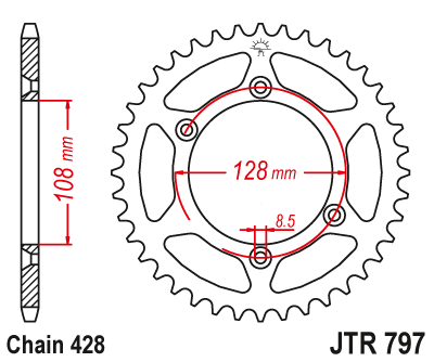 JT SPROCKETS JTR797.51 (448851jt)